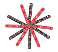 FUNOMOCYA 24 piezas Pulseras Slap Ninja para Fiesta Infantil Accesorios Divertidos y Portátiles Brazaletes para Niñas Uso Cumpleaños y Eventos