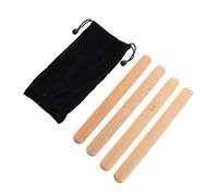 FUNOMOCYA 2pares Palos De Percusión De Madera Para Principiantes Con Bolsa De Almacenamiento Para Niño Niña y Adultos Instrumento Musical Educativo Para Desarrollar El Ritmo
