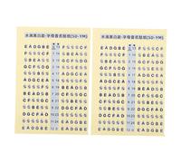 FUNOMOCYA 2piezas Calcomanías De Guitarra Diapasón Escala De Guitarra Accesorios Para Aprender Tocar