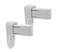 FUNOMOCYA 2Piezas Cerradura de Seguridad para Puertas de Bebés Autoadhesiva Taladros Protección Infantil para Manijas de Puerta Esmalte para Seguridad