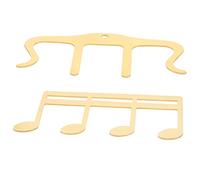 FUNOMOCYA 2piezas Soporte De Partituras De Metal Clip Musical Hollow Sostenedor De Páginas Para Pianistas y Guitarristas Práctico y Diseño De Nota Musical Para Ensayos y Presentaciones