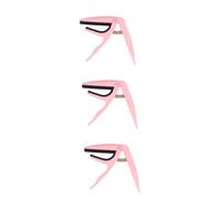 FUNOMOCYA 3 Piezas Afinador De Ukelele Acustico Accesorio Para Ukelele Cejilla Para Ukelele Abrazadera De Banjo Clip En El Afinador De Guitarra Bajo Afinador De Guitarra Electrica Rosa