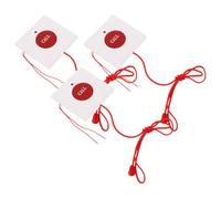 FUNOMOCYA 3 Piezas Botón de Llamada de Emergencia Botón de Alerta Cordón de Plástico Rojo, Interruptor Sos de Alta Sensibilidad para Mayores, Centros de Cuidados y Salas de Hospital