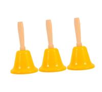 FUNOMOCYA 3 Piezas De Campanas De Mano Para Campanas De Mano Para Iglesia Campanas De Mano Para Personas Mayores Cubiertas De Campana Etiqueta De Cascabel Campana Pequeña