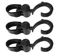 FUNOMOCYA 3 Piezas Gancho Bolsas y Coche Eléctrico Multifuncional para Bicicleta con Rotación para Colgar Accesorios de Forma Fiable y Práctica