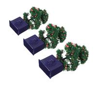 FUNOMOCYA 3 Piezas Miniature Dollhouse Fruit Trees Bonsai Realistic Artificial Potted Plants For Crafts Photography Props and Mini Garden Decor