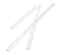 FUNOMOCYA 3 Piezas Transparentes para Dibujo de Medición Precisa para Estudiantes y Diseñadores Herramienta de Medición Acrílico