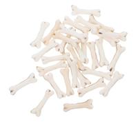 FUNOMOCYA 30 Piezas de Huesos en Miniatura para Halloween, Accesorios de Casa en Miniatura de Resina, Tamaño 1.9x0.5x0.2 Cm, Decoración para Mesa de Arena y Manualidades, Adecuado