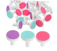 FUNOMOCYA 30 Piezas Electric Nail File Replacement Pads Soft Grinding Heads For Newborns Fit Electric Nail Grinder Accessories