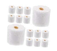 FUNOMOCYA 30 Piezas Miniature Toilet Paper Rolls Realistic Dollhouse Bathroom Accessories For Desk Cabinet Decor Easy Assembly