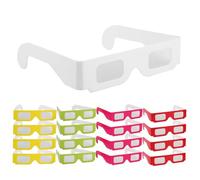 FUNOMOCYA 30 Piezas Paper Glasses para Fiesta Infantil Favor de San Valentín Ligero y Cómodo Visuales de Colores para Cine