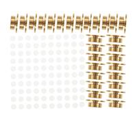FUNOMOCYA 30 Unidades Mini Rodamiento Metálico Giratorio para Arte de Uñas con Adhesivo Doble Cara Soporte para Manualidades DIY Spinner para Scrapbooking y Tarjetas Rotativas de Papel