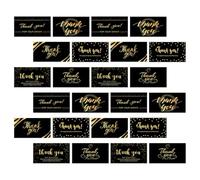FUNOMOCYA 300 tarjetas de agradecimiento para comunión en papel negro con diseño elegante y tamaño conveniente para sobres y eventos