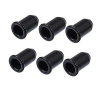 FUNOMOCYA 30piezas Casquillos Para Guitarra Accesorios De Montaje Través Del Cuerpo Tapas De Cuerda Negras Repuestos Para Eléctricas