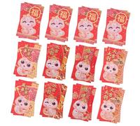 FUNOMOCYA 36piezas Obsequio sobre Rojo de Año Serpiente Sobres Rojos para Festival de Primavera Sobres Pequeños Chinos para Dinero Diseño de Serpiente