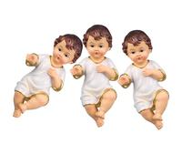 FUNOMOCYA 3piezas Adornos De Muñeco De Jesús De Resina Estatua Coleccionable De Jesús Figura De Belén para Decoración Religiosa del Hogar Adorno Religioso para Navidad