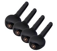 FUNOMOCYA 4 Clavijas de Ébano para Violín con Ojales para Afinación de Cuerdas