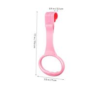FUNOMOCYA 4 Piezas Anillos para Niña de Plástico Blancos Resistentes y Cómodos para Mejorar Habilidades Motoras y Facilitar Aprendizaje Cunas y Parques Infantiles