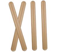 FUNOMOCYA 4 piezas Claves de Madera Natural Instrumento de Percusión Mano para Aprendizaje Ritmo Seguridad Bordes Redondeados