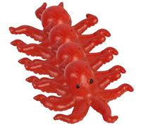 FUNOMOCYA 4 Piezas Figuras Pulpo Mini Realistas de PVC Resistente para Decoración Hogar Jardín y Oficina