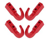 FUNOMOCYA 4 Piezas Gancho de Remolque para Coche RC de Escalada, Aleación de Aluminio Resistente y Fácil Instalación, con Tornillos y Tuercas para Aventuras al Aire Libre