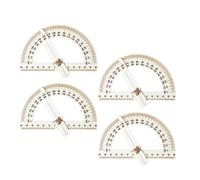 FUNOMOCYA 4 Piezas Kit de Reglas de Ángulos de Madera para Herramienta Educativa DIY para Aprender Geometría y Manualidades Creativas Material Resistente para Didácticos