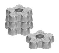 FUNOMOCYA 4 piezas Manija de válvula reguladora de gas de aleación de aluminio, volante hexagonal para cilindro, control de válvula en laboratorio