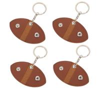 FUNOMOCYA 4 Piezas Plectrum Holder Keychain PU Leather Rock Style Guitar Pick Organizer Bag For Guitar and Ukulele Players Practical Storage Accessory