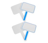 FUNOMOCYA 4 piezas Portátiles de Borrado Seco con Mango Ergonómico para Votación Puntuación y Enseñanza Reutilizables y Ligeras para Aula y Oficina