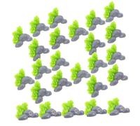 FUNOMOCYA 40 Piezas Miniature Diorama Rocks Fence Resin Stones For Gardening Dollhouse Terrarium Decor Compact Low-Maintenance Accessories For Fairy Garden and Bonsai Landscaping