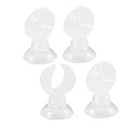 FUNOMOCYA 4piezas Clip con Ventosa para Acuario Unidades Abrazaderas Plásticas Resistentes para Tubos y Mangueras De Tanque De Peces Fáciles De Instalar Superficies De Vidrio Limpias y Secas