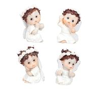 FUNOMOCYA 4piezas Figuras Decorativas De Ángel para Escritorio Decoración De Artesanal Mini Ángel