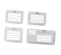 FUNOMOCYA 4piezas Plantilla De Regla Plantilla Escribir Sobres De Plástico para Práctica De Escritura y Guía De Papelería para Estudiantes