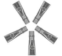 FUNOMOCYA 5 Bebederos Automáticos de Acero Inoxidable para Cerdos Boquilla Botón de Cobre Antigoteo Ahorro de Agua para Ganado y Lechones Equipo de Bebida para Granjas Pack de 5 Piezas