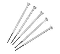 FUNOMOCYA 5 piezas Kit de Destornilladores Planos para Instrumentos de Viento Mini Herramienta Compacta de Mantenimiento para Saxofón Clarinete Flauta Oboe y Piccolo Resistente y Fácil de