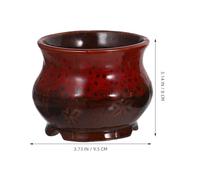 FUNOMOCYA 5 Piezas Macetas de Cerámica para Suculentas Maceteros Pequeños Vintage con Diseño Artístico de Cambio de Horno Protección de Raíces y Soporte para Crecimiento Saludable para