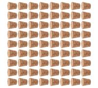 FUNOMOCYA 50 tapones cónicos de corcho de madera para botellas de vino de 18 x 13 x 18 mm, tapones de corcho suave a prueba de fugas, botella de repuesto para cerveza, licor y manualidades