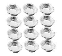FUNOMOCYA 500 Piezas Unidades de Moldes Desechables para Mini Tartas Moldes Redondos de Aluminio Resistente para Hornear Tartaletas Quiches y Postres Pequeños para Fiestas y Camping