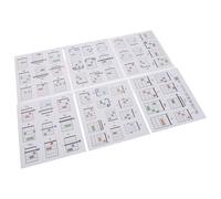 FUNOMOCYA 57 Piezas Guía de Acordes para Guitarra Portátil con Estuche Gráfico Instructivo para Principiantes con Selección de Acordes Accesorio Musical Fácil de Transportar para Aprendizaje