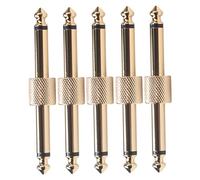 FUNOMOCYA 5piezas Conector De Pedal De Guitarra Jack Unidades Acoplador De Pedal De Accesorios Para Guitarra Eléctrica