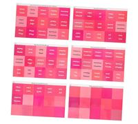FUNOMOCYA 6 Hojas De Etiquetas Adhesivas Impermeables Para Anotar Etiquetas Bíblicas Laminadas Adhesivas Marcadores De Libros Marcadores De Página Pestañas Pequeñas Para Libros