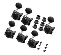 FUNOMOCYA 6 Piezas Cadena De Bloqueo Correcta Sintonizadores Afinador De Guitarra Para Clavijas Guitarra Electrica Partes Afinación Perilla De Ajuste De Negro El Plastico