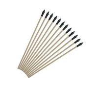 FUNOMOCYA 6 Piezas de Flechas de Madera 43 Cm Punta de Goma Suave, Juguete Tradicional de Flecha Arrojadiza para Juego y Entrenamiento al Aire Libre, Seguro Adultos