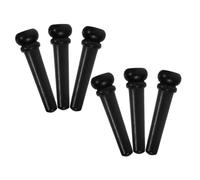 FUNOMOCYA 6 Piezas Ebony Wood Bridge Pins With Rings And Abalone Inlay Guitar Tuning Pegs For Acoustic Guitar Setup Enhanced And Secure Fit Accessories