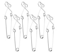 FUNOMOCYA 6 Piezas gradilla para tubos de ensayo manguera soporte para el tubo de ensayo equipo de laboratorio Silver