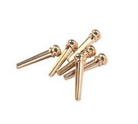FUNOMOCYA 6 Piezas Juego De Uñas De Cuerda De Cobre Clavijas De Guitarra Acustica Pasadores De Puente De Guitarra Acústica Golden