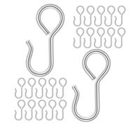 FUNOMOCYA 60 Ganchos para Asientos de Coche de Hierro en Forma de S 23 MM Paquete de 60 Unidades Accesorios de Fijación para Fundas de Asientos Compatibles Interior de Vehículos