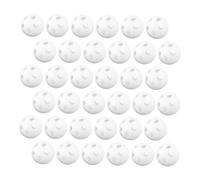 FUNOMOCYA 60 Piezas Campana De Peluche Juguetes Para Sacudir Al Bebe Insertos Bolas De Campana Artesanales De Mano Bolas De Cascabel Blancas El Plastico Blanco