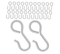 FUNOMOCYA 60 Piezas Ganchos de Metal S para Fijación de Fundas de Asiento de Coche para Mejorar Confort y Interior Automóvil