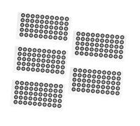 FUNOMOCYA 60hojas Marcador Reflectante para Escáneres Puntos De De Alta Visibilidad Instalación y Durabilidad Pack De Unidades para Escaneo